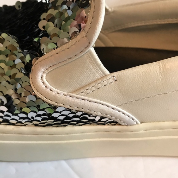 SOLD Tory Burch Metallic Sequin Women’s Slip On Shoe - Picture 6 of 11